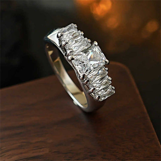 Anillo de Diamantes en Plata 925 para Dedo
