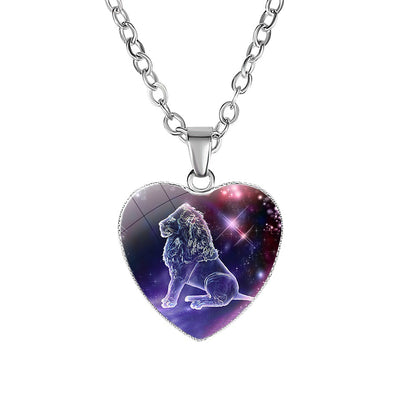 Collar con Dije de Corazón del Zodiaco para Mujer - Image 7