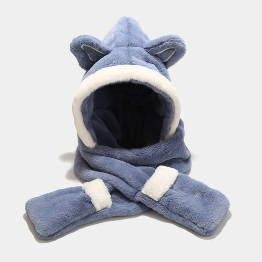 Gorro de Protección Felino con Orejas de Felpa Gruesa - Image 7
