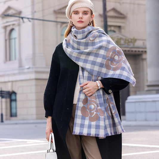Bufanda Térmica Escocesa con Borlas - Protección Premium para Otoño e Invierno