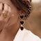 Aretes de Gota de Aceite en Aleación - Diseño Minimalista Elegante