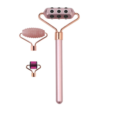 Set de Masaje Facial 3 en 1 con Cabezales Magnéticos Intercambiables - Image 9