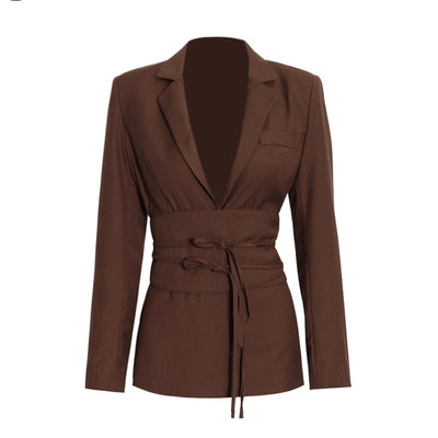 Traje con Cintura Definida y Pantalón Recto de Talle Alto - Image 8