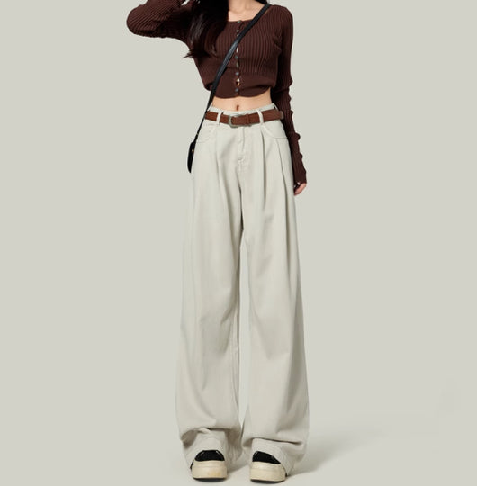 Pantalones Rectos de Tiro Alto para Mujeres Petite - Image 11