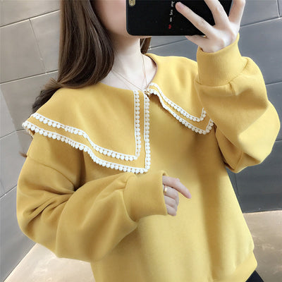 Blusa de Cuello Bebé con Mangas Largas - Tendencia Viral - Image 4