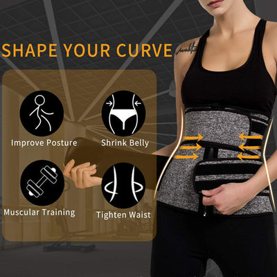 Faja Reductora Térmica con Cinturón Abdominal 2-3 Bandas - Entrenador de Cintura Deportivo - Image 22