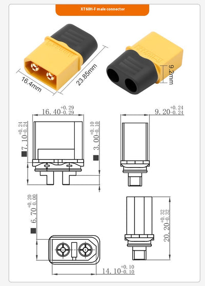 Conector Banana de Alta Corriente para Motores de Aeromodelismo (Macho y Hembra) - Image 11