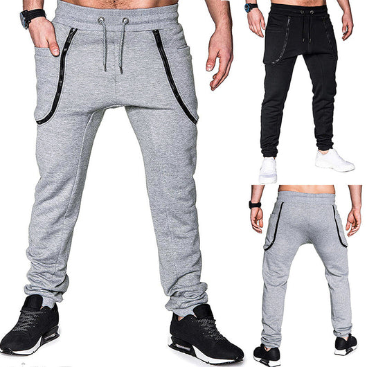 Pantalones Deportivos para Hombre con Bolsillos Tipo Cremallera