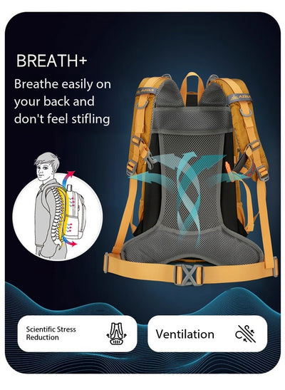Mochila de Senderismo AZELA Gris - Mochila Multifuncional para Camping y Aventuras - Image 17