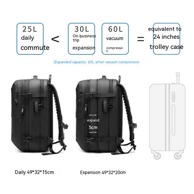 Mochila de Viaje Minimalista de Gran Capacidad Multifuncional para Hombre - Image 4