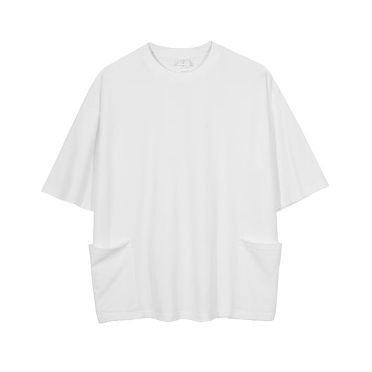 Camiseta Casual Americana de Manga Corta con Bolsillo y Orilla Deshilachada para Hombre - Image 7