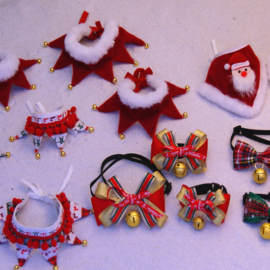 Babero Navideño para Mascotas con Bufanda Térmica