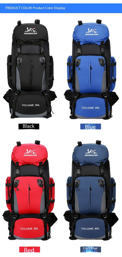 Mochila de Viaje 90L Impermeable para Senderismo y Trabajo - Image 15