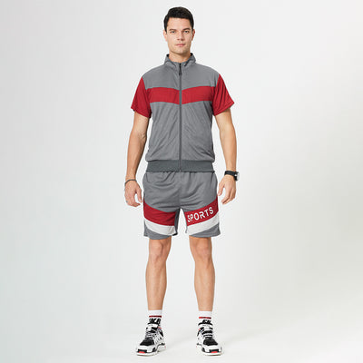 Traje Deportivo Casual Hombre Talla Grande Manga Corta Moderno - Image 8