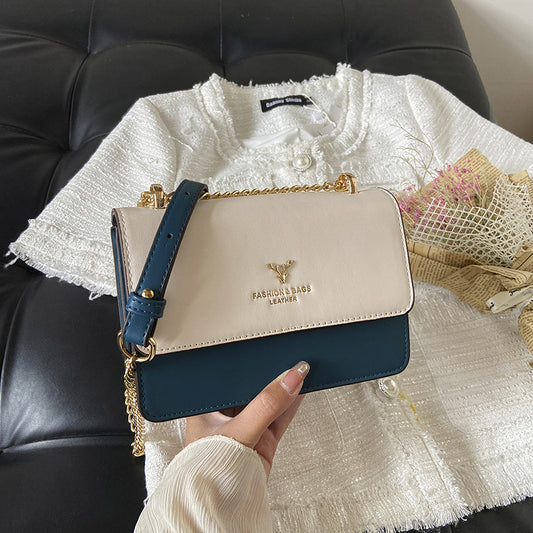 Bolsa Crossbody Bicolor con Cadena - Estilo Moderno - Image 2