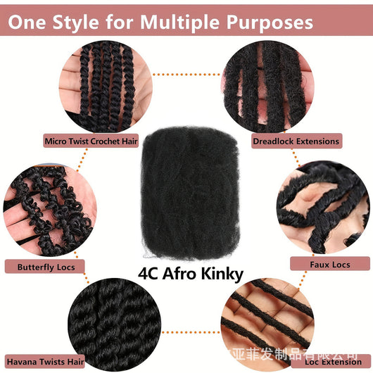 Extensiones de Cabello Dreads Sintéticas Voluminosas con Accesorios - Image 3
