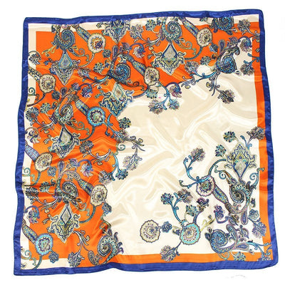 Pañoleta Cuadrada de Seda Simulada - Accesorio Versátil para Cualquier Estilo - Image 12