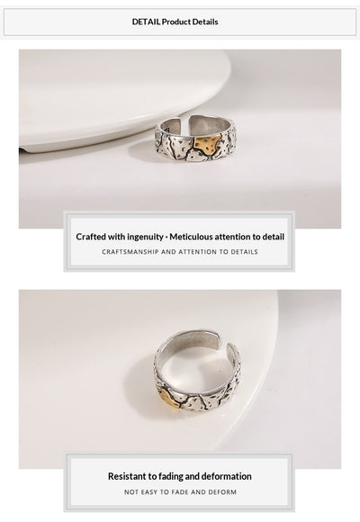Anillo Vintage para Hombre con Textura de Piedra y Acabado Envejecido - Image 11