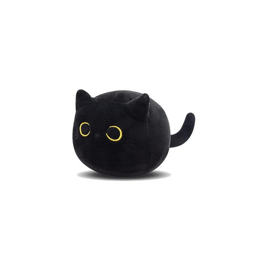 Peluche Gato Negro Suave - Almohada Decorativa y Juguete Acogedor