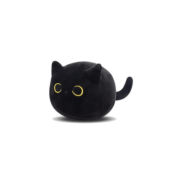 Peluche Gato Negro Suave - Almohada Decorativa y Juguete Acogedor