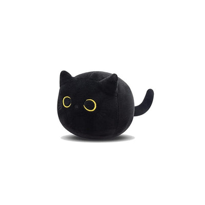 Peluche Gato Negro Suave - Almohada Decorativa y Juguete Acogedor