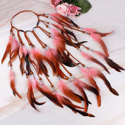 Diadema Boho de Plumas para Mujer - Adorno para el Cabello - Image 7