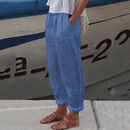 Pantalones Vintage Estampados de Pierna Ancha para Mujer - Image 21