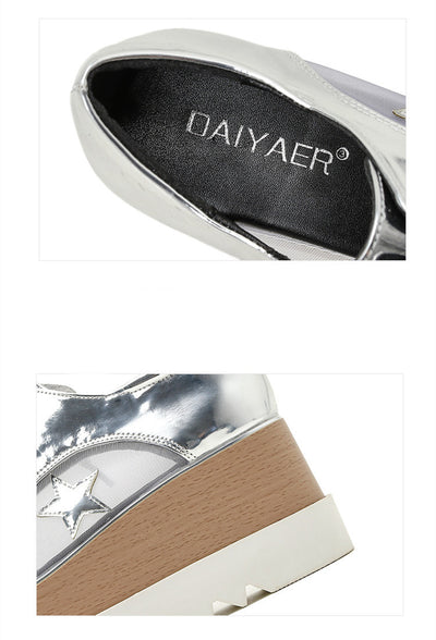 Zapatos Plataforma Mesh Mujer con Tacón Cuña Transpirable - Image 14