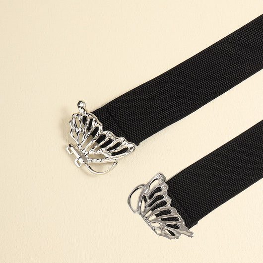 Cinturón Elástico para Mujer con Hebilla Mariposa - Accesorio Decorativo Versátil - Image 9