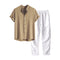 Men's Casual Slim Fit Cotton and Linen Blazer - European Style