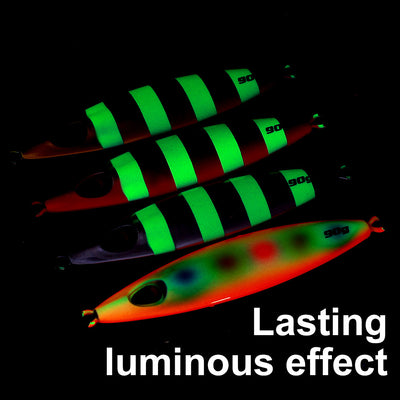 Señuelo Luminoso UV para Pesca en Barco - Placa Basculante 60g/90g