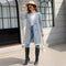 Abrigo Retro Slim Estilo Audrey Hepburn de Lana para Mujer