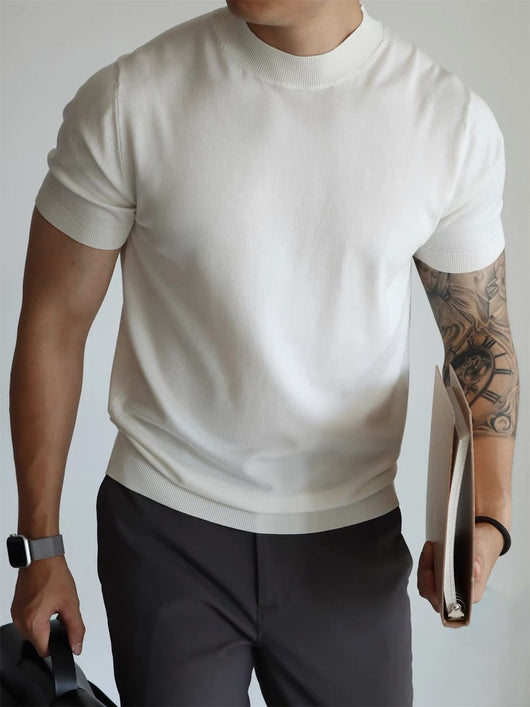 Playera de Trabajo Casual con Cuello Alto Refinado - Image 15