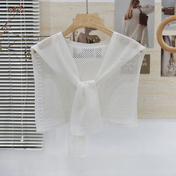 Chaleco Tejido Coordinado - Conjunto 3 Piezas Camisa y Falda - Image 6