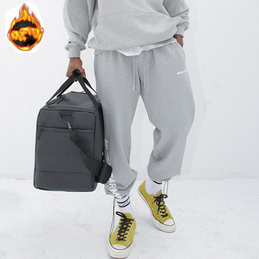 Pantalones de Forro Polar Hombre Otoño Invierno Cintura Ajustable - Image 10