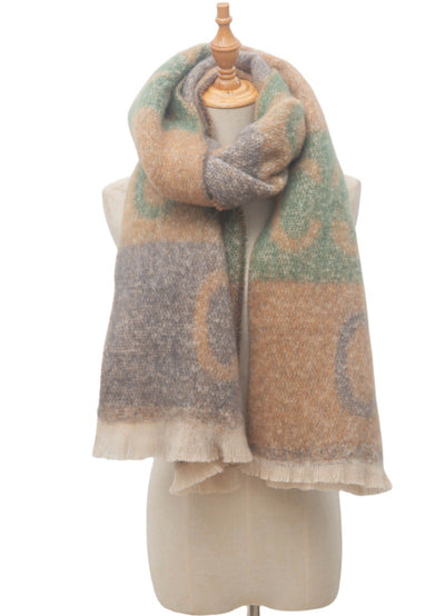 Bufanda Jacquard Unisex con Letras - Estilo Moderno para Él y Ella - Image 17