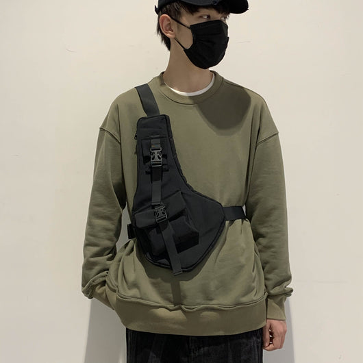 Bolsa Bandolera Hip-hop Coreana para Hombre - Image 8