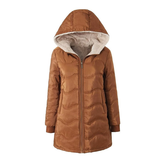 Sudadera con Capucha Estampado Geométrico Onda - Algodón Térmico Forrado - Image 7