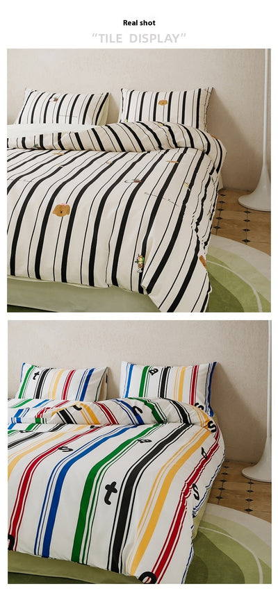 Juego de Cama 4 Piezas 100% Algodón con Estampado - Image 29