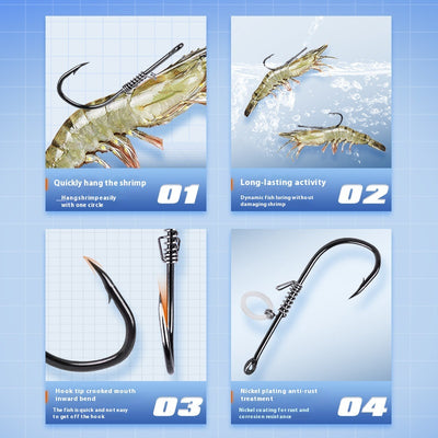 Banda Elástica de Resorte para Camarones Vivos - Señuelo de Pesca Marina - Image 2