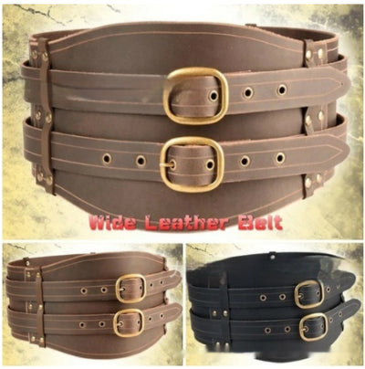 Cinturón Medieval Retro Ancho para Disfraz y Accesorios de Moda - Image 6