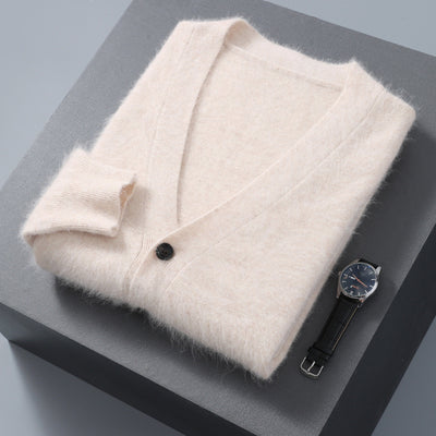 Cardigan Tejido con Cuello V y Botones para Hombre - Image 6