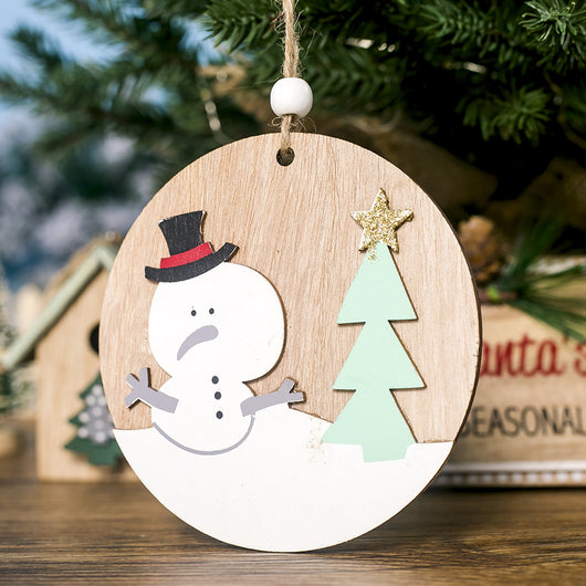 Adorno Navideño de Madera Pintada - Colgante Decorativo - Image 3