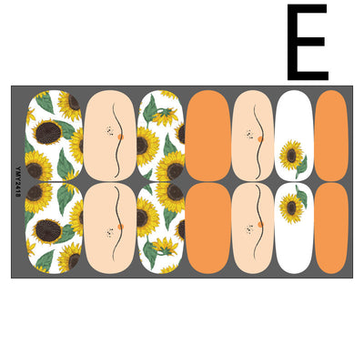 Pegatinas de Uñas Mariposas Hoja de Arce con Adhesivo - Image 22