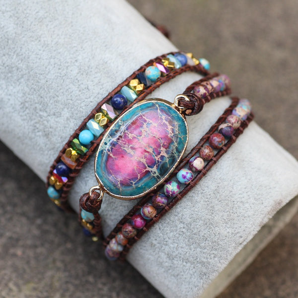 Pulsera de Cuero Trenzado