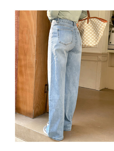 Jeans Rectos Anchos Sueltos para Mujer - Image 3