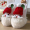 Pantuflas Navideñas Santa Claus Cálidas y Antideslizantes para Mujer