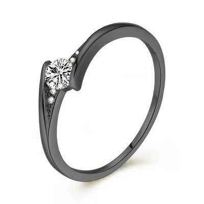 Anillo de Compromiso Dorado en Aleación, Diseño Redondo - Image 6