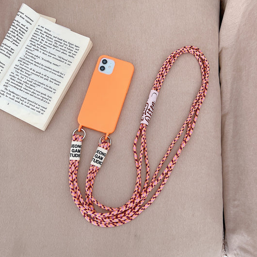 Funda de Silicona Líquida con Correa Diagonal para Celular - Image 22