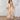 Women's Chic Bohemian Floral V-Neck Maxi Dress, Elegant Golden Long Sleeve Loose Fit Casual Dress - Tekeno